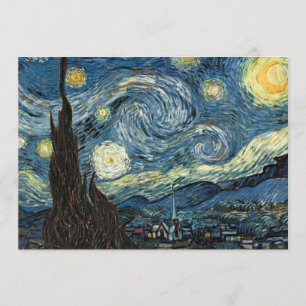 Van Gogh Starry Night Invitation