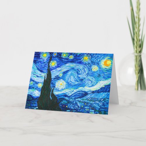 Van Gogh Starry Night Invitation