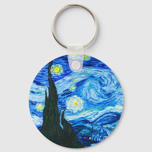 Van Gogh Starry Night Keychain