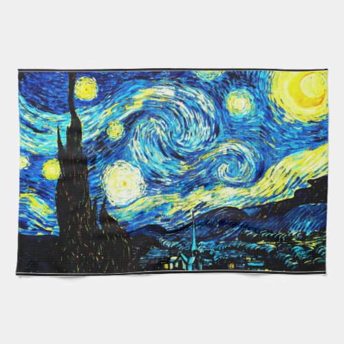 Van Gogh _ Starry Night Kitchen Towel