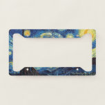 Van Gogh Starry Night License Plate Frame<br><div class="desc">This license plate features Vincent Van Gogh's Starry Night.

Enjoy your new Van Gogh Starry Night License Plate Frame!</div>