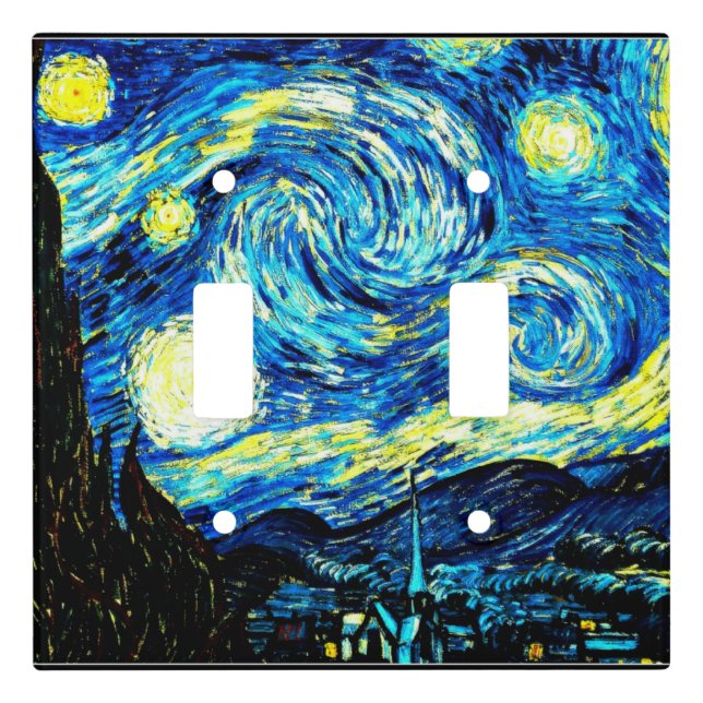 Van Gogh - Starry Night Light Switch Cover (Front)