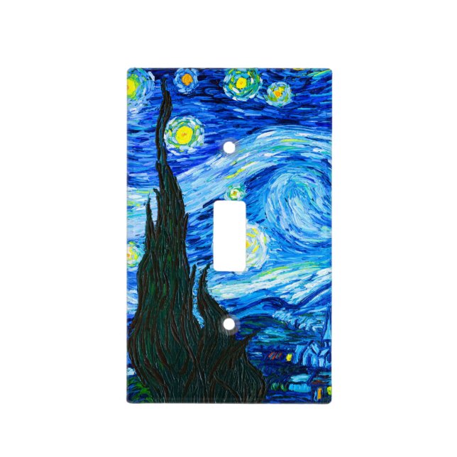 Van Gogh Starry Night Light Switch Cover (Front)