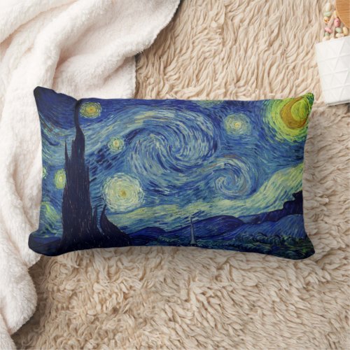 Van Gogh Starry Night Lumbar Pillow