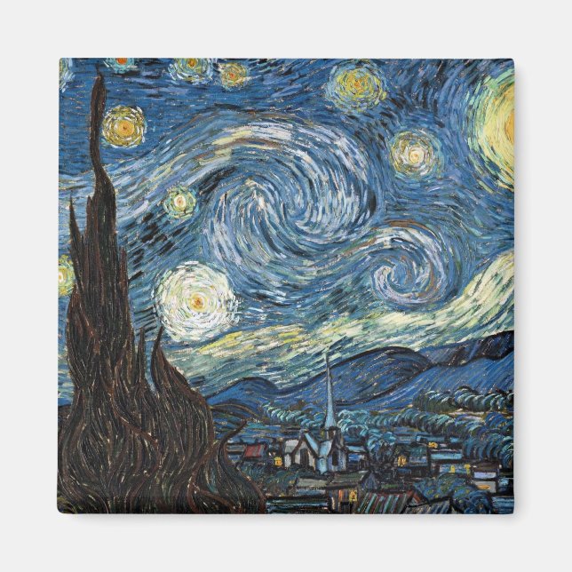 Van Gogh Starry Night Magnet (Front)