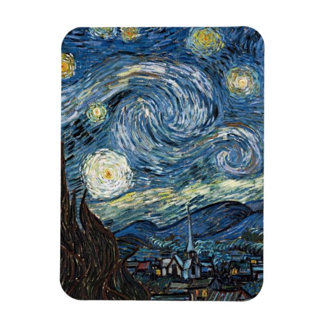Van Gogh Starry Night Magnet (Vertical)