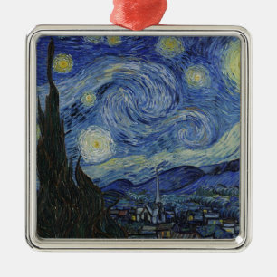 Van Gogh Starry Night Metal Ornament
