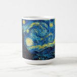 Van Gogh Starry Night Mug<br><div class="desc">Van Gogh Starry Night mug. Van Gogh’s most famous painting, Starry Night depicts the view from the artist’s bedroom window at the asylum in Saint Remy de Provence. A beautiful night sky punctuated by yellow stars pulsing above the village church below, Starry Night is a great gift for fans of...</div>