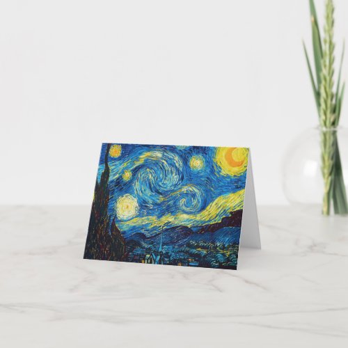 Van Gogh Starry Night Note Card