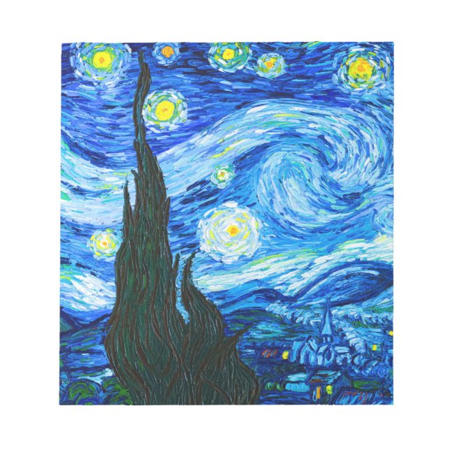 Van Gogh Starry Night Notepad (Front)