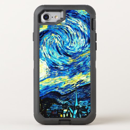 Van Gogh _ Starry Night OtterBox Defender iPhone SE87 Case