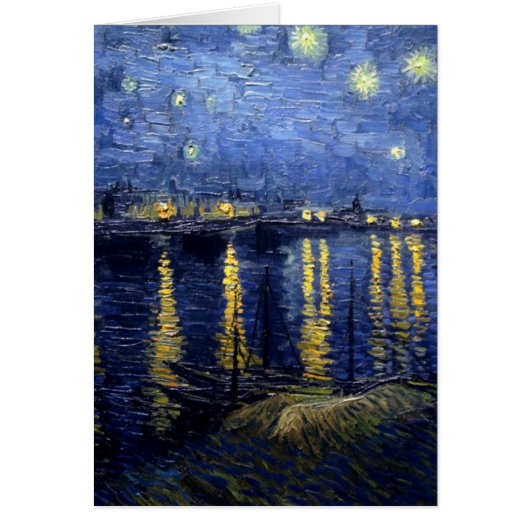 Van Gogh Starry Night Over Rhone Cards (Front)