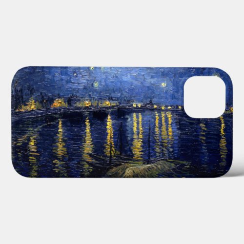 Van Gogh Starry Night Over Rhone iPhone 13 Case