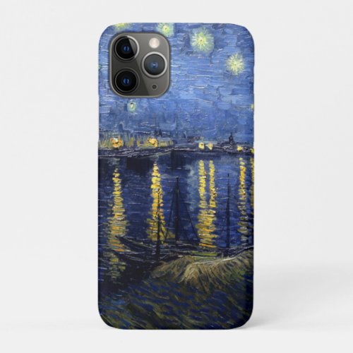 Van Gogh Starry Night Over Rhone iPhone 11 Pro Case