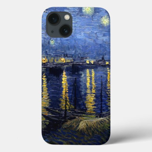 Van Gogh Starry Night Over Rhone iPhone 13 Case