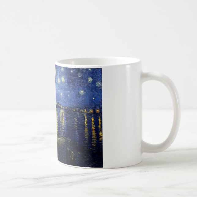 Van Gogh Starry Night Over Rhone Coffee Mug (Right)