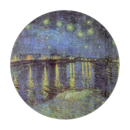 Van Gogh Starry Night Over Rhone Cutting Board