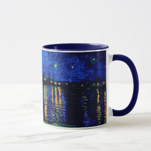 Van Gogh Starry Night Over Rhone  (F474) Fine Art Mug