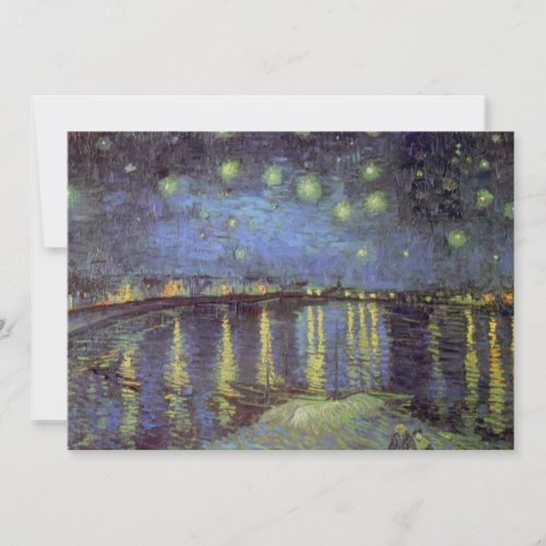 Van Gogh Starry Night Over Rhone Holiday Card