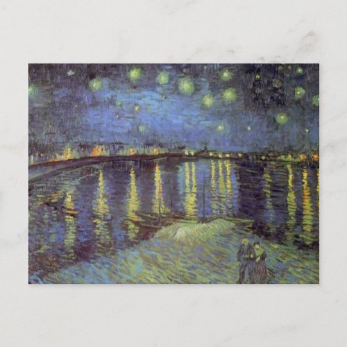 Van Gogh Starry Night Over Rhone Holiday Postcard