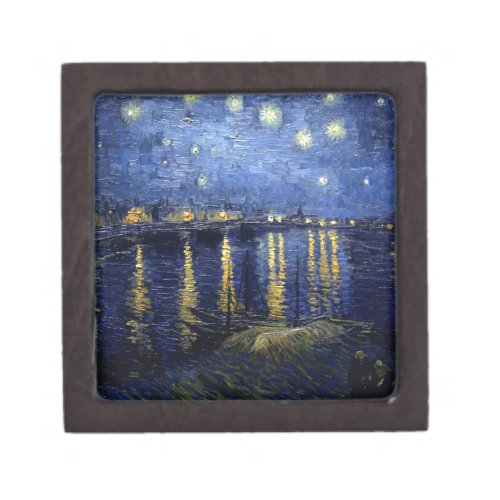 Van Gogh Starry Night Over Rhone Keepsake Box