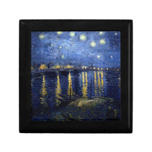 Van Gogh Starry Night Over Rhone Keepsake Box