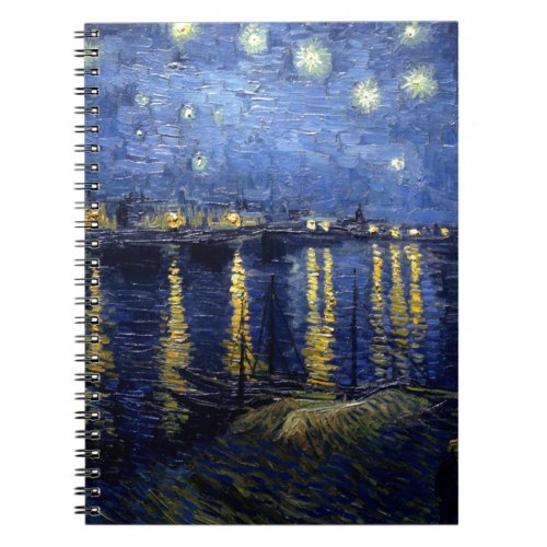 Van Gogh Starry Night Over Rhone Notebook