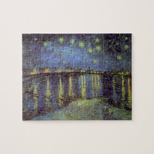 Van Gogh Starry Night Over Rhone River Jigsaw Puzzle