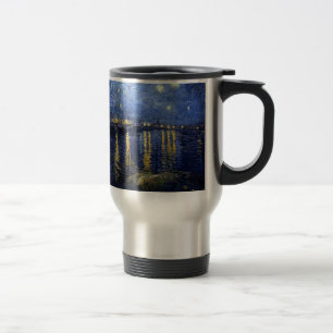 Van Gogh Starry Night Over Rhone Travel Mug