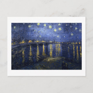 Van Gogh | Starry Night Over The Rhone | 1888 Announcement Postcard