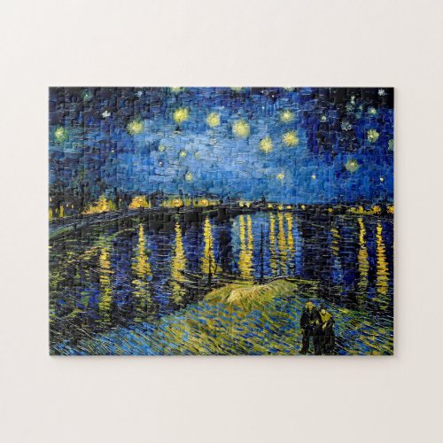 Van Gogh Starry Night Over The Rhone 1888 Jigsaw Puzzle