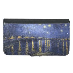 Van Gogh | Starry Night Over The Rhone | 1888 Wallet Phone Case For Samsung Galaxy S5