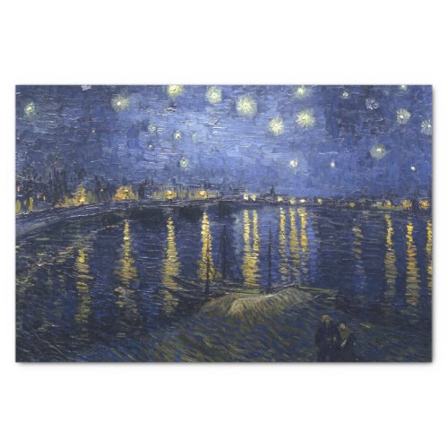 Van Gogh  Starry Night Over The Rhone  1888 Tissue Paper