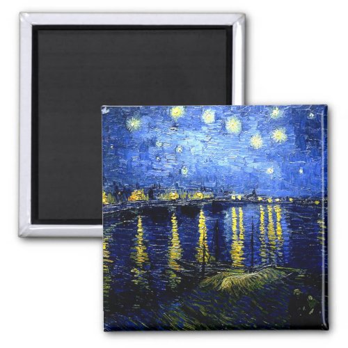 Van Gogh _ Starry Night over the Rhone 2020 Magnet
