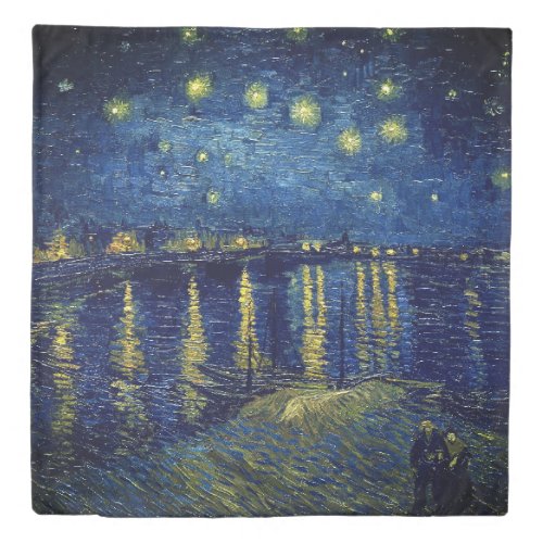 Van Gogh Starry Night Over The Rhone Bedding Set Duvet Cover