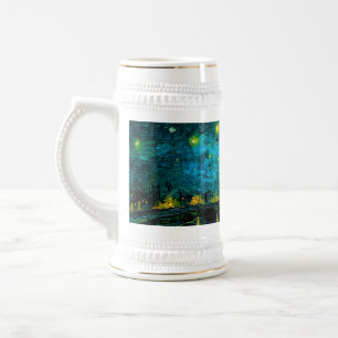 Van Gogh Starry Night Over the Rhône Beer Stein