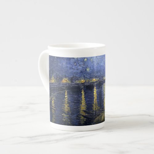 Van Gogh Starry Night Over The Rhone Bone China Mug