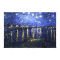 Van Gogh: Starry Night Over the Rhone Stretched Canvas Prints
