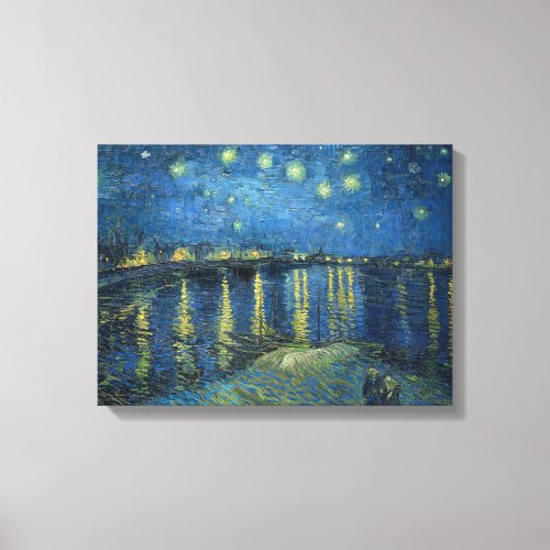Van Gogh Starry Night Over the Rhone Canvas Print