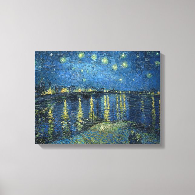 Van Gogh: Starry Night Over the Rhone Canvas Print (Front)