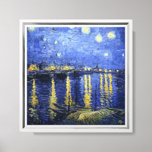 Van Gogh - Starry Night over the Rhone Canvas Print