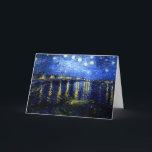 Van Gogh - Starry Night over the Rhone Card<br><div class="desc">Starry Night over the Rhone,  famous van Gogh painting</div>