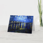 Van Gogh - Starry Night over the Rhone Card<br><div class="desc">Starry Night over the Rhone,  famous van Gogh painting</div>