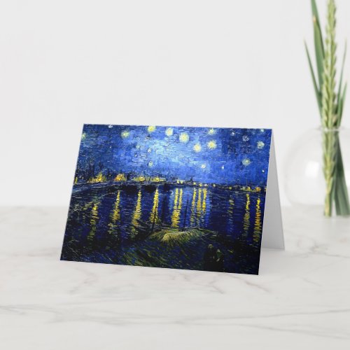 Van Gogh _ Starry Night over the Rhone Card