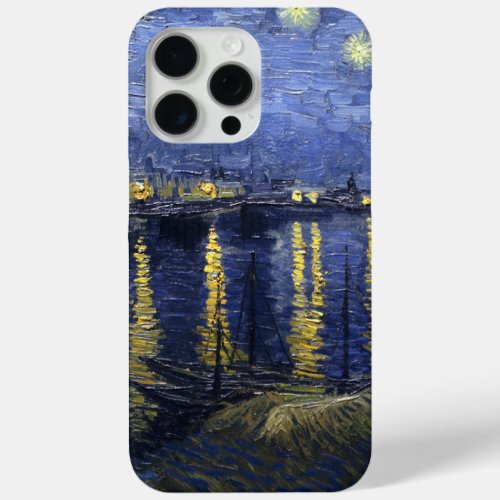 Van Gogh Starry Night Over The Rhone iPhone 15 Pro Max Case
