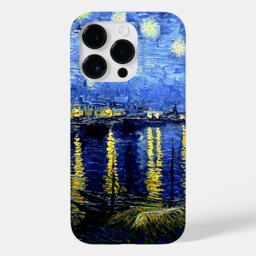 Van Gogh _ Starry Night over the Rhone Case_Mate iPhone 14 Pro Case