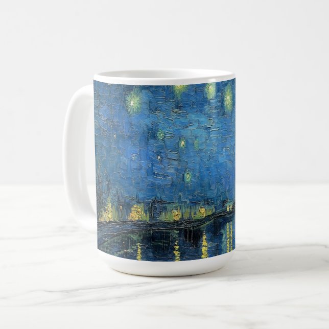 Van Gogh Starry Night Over the Rhone  Coffee Mug (Front Left)