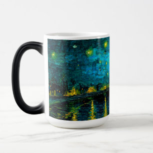 Van Gogh Starry Night Over the Rhône Color Morph Mug