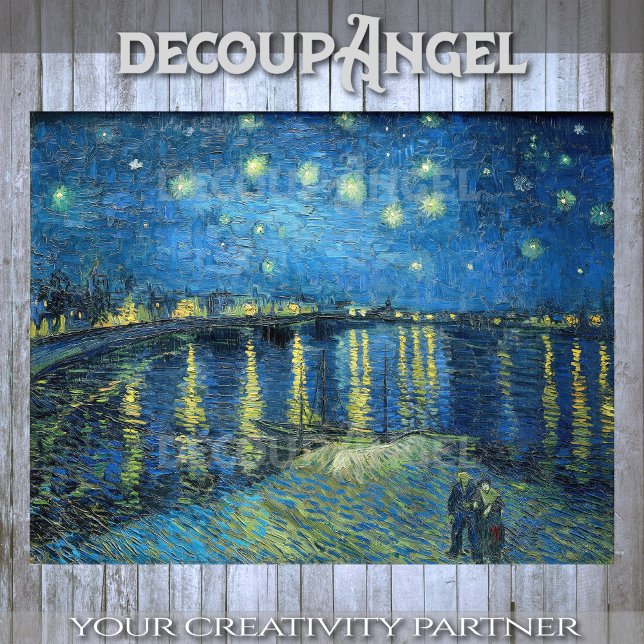 Van Gogh- Starry Night Over the Rhone Decoupage Tissue Paper (Creator Uploaded)
