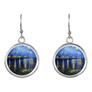 Van Gogh - Starry Night over the Rhone Earrings